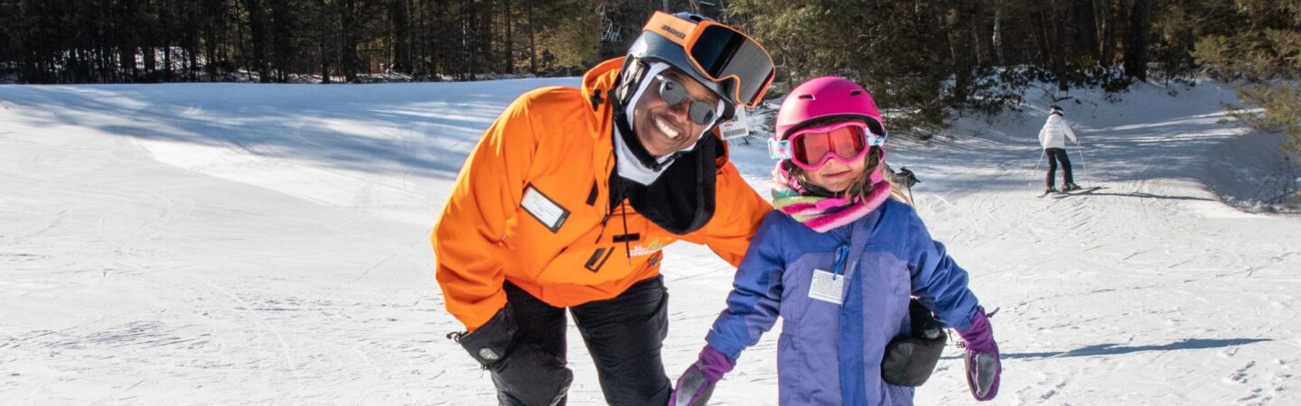Snowsports instructor and Puffin student