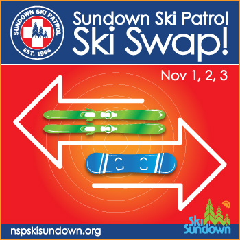 Sundown Ski Patrol Ski Swap 2024 event at Ski Sundown.